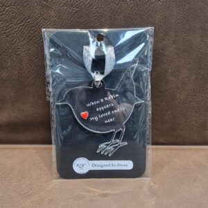 Clear Acrylic Robin Decoration