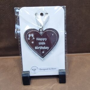 Happy Birthday Mirrored Acrylic Bottle Charm