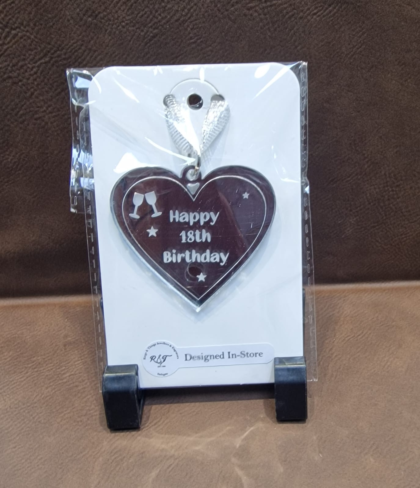 Happy Birthday Mirrored Acrylic Bottle Charm